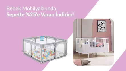 Bebek Odası Ürünlerinde Sepette %25'e Varan İndirim!