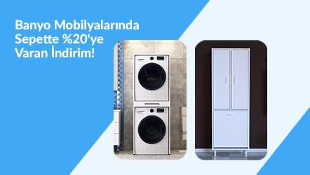 Banyo Mobilyalarında Sepette %20'ye Varan İndirim!