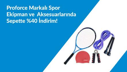 Proforce Markalı Spor Ekipman ve Aksesuarlarında Sepette %40 İndirim!