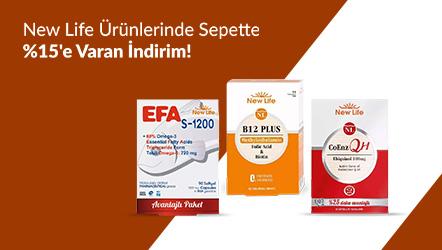 New Life Ürünlerinde Sepette %15'e Varan İndirim!