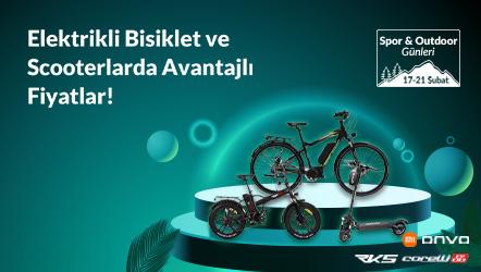 Elektrikli Bisiklet ve Scooterlarda Avantajlı Fiyatlar!