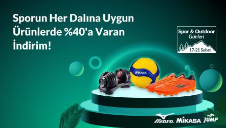 Sporun Her Dalına Uygun Ürünlerde %40'a Varan İndirim!