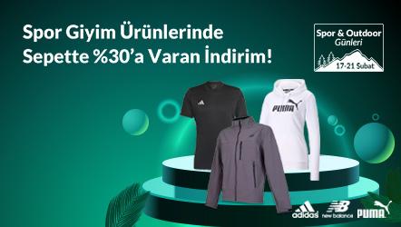 Spor Giyim Ürünlerinde Sepette %30'a Varan İndirim!