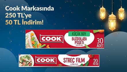 Cook Markasında 250 TL'ye 50 TL İndirim!