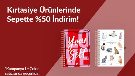 Le Color Satıcısı Kırtasiye Ürünlerinde Sepette %50 İndirim