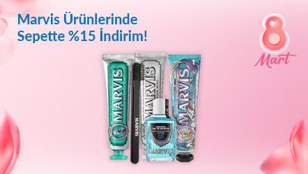 Marvis Ürünlerinde Sepette %15 İndirim!