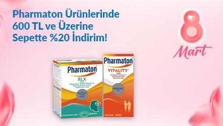 Pharmaton Ürünlerinde 600 TL ve Üzerine Sepette %20 İndirim!