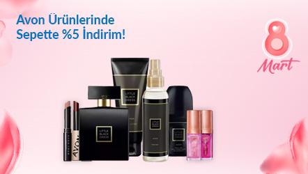 Avon Ürünlerinde Sepette %5 İndirim!