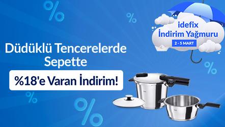 Düdüklü Tencerelerde Sepette %18'e Varan İndirim!