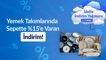 Yemek Takımlarında Sepette %15'e Varan İndirim!