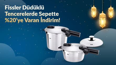 Fissler Düdüklü Tencerelerde Sepette %20’ye Varan İndirim!