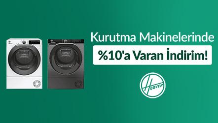 Hoover Kurutma Makinelerinde Sepette %10'a Varan İndirim!