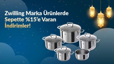 Zwilling Markalı Ürünlerde Sepette %15’e Varan İndirimler
