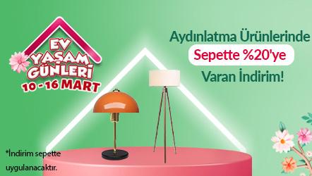 Aydınlatma Ürünlerinde Sepette %20'ye Varan İndirim!