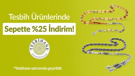 Tesbihane Tüm Ürünlerde Sepette %25 İndirim!