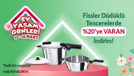 Fissler Düdüklü Tencerelerde Sepette %20’ye Varan İndirim!
