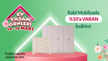Rabi Mobilyada Sepette %10'a Varan İndirim!