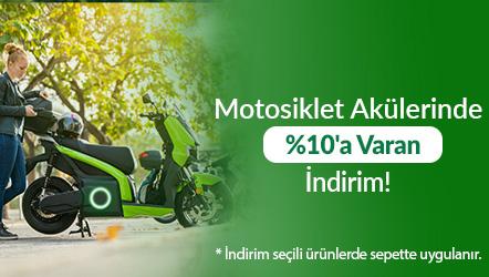 Motosiklet Akülerinde %10'a Varan İndirim!