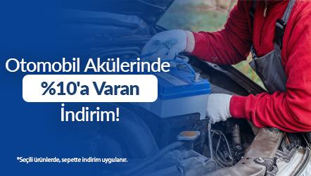 Otomobil Akülerinde %10'a Varan İndirim!