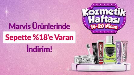 Marvis Ürünlerinde Sepette %18'e Varan İndirim!