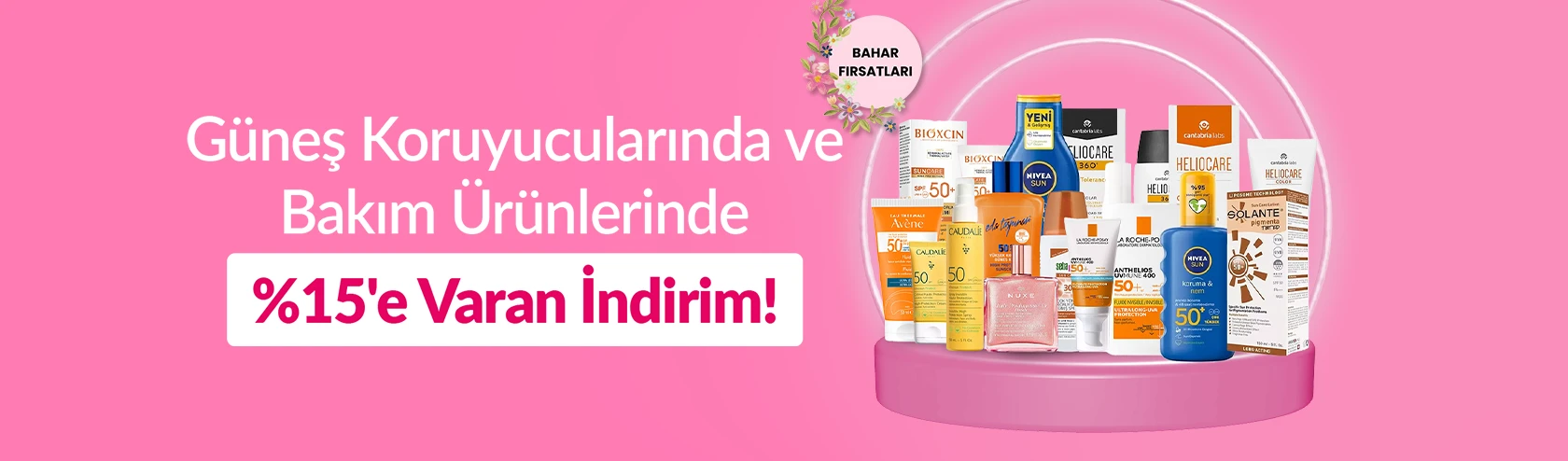 Güneş Koruyucularında ve Bakım Ürünlerinde Bahar Festivali