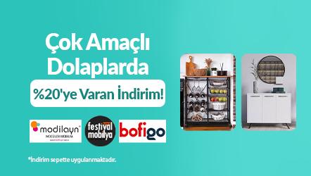 Çok Amaçlı Dolaplarda Sepette %20'ye Varan İndirim!