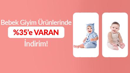 Bebek Giyim Ürünlerinde %35'e Varan İndirim!