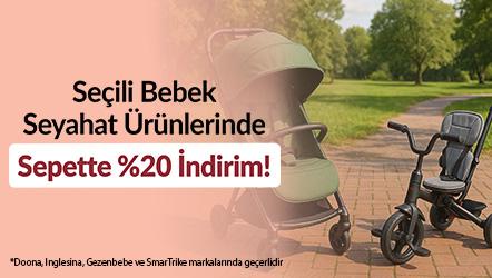 Seçili Bebek Seyahat Ürünlerinde Sepette %20 İndirim!