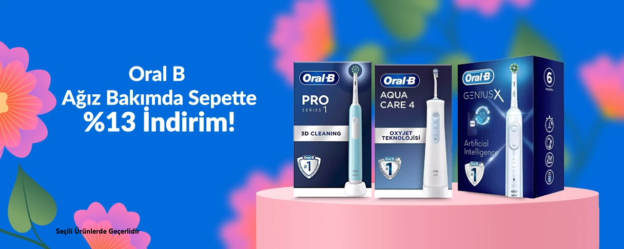 Oral B Ağız Bakımda Sepette %13 İndirim!