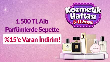 1500 TL Altı Parfümlerde Sepette %15'e Varan İndirim!