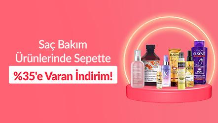 Saç Bakım Ürünlerinde Sepette %35'e Varan İndirim!