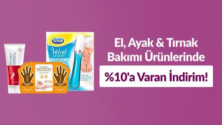 El, Ayak & Tırnak Bakımı Ürünlerinde %10'a Varan İndirim!