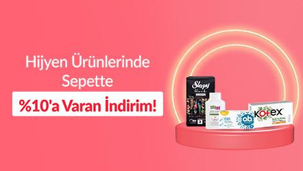 Hijyen Ürünlerinde Sepette %10'a Varan İndirim!