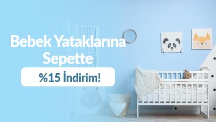Bebek Yataklarına Sepette %15 İndirim!
