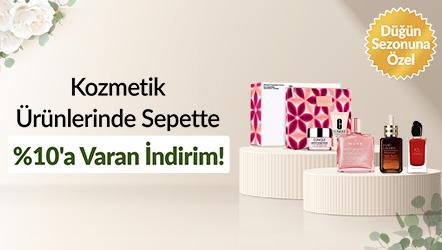 Kozmetik Ürünlerinde Sepette %10'a Varan İndirim!