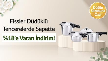 Fissler Düdüklü Tencerelerde Sepette %18’e Varan İndirim!
