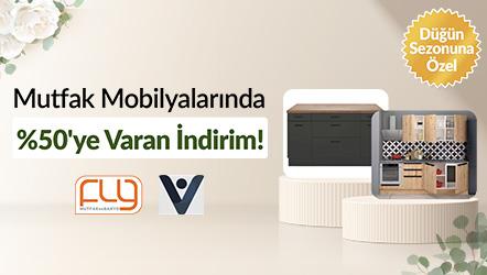 Mutfak Mobilyalarında %50'ye Varan İndirim!
