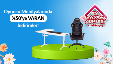Oyuncu Mobilyalarında %50'ye Varan İndirim!