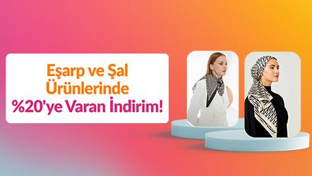 Eşarp ve Şal Ürünlerinde %20'ye Varan İndirim!