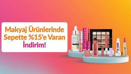 Makyaj Ürünlerinde Sepette %15'e Varan İndirim