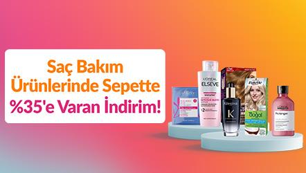 Saç Bakım Ürünlerinde Sepette %35'e Varan İndirim