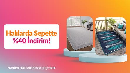 Halılarda Sepette %40 İndirim!