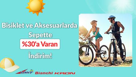 Bisiklet ve Aksesuarlarda Sepette %30'a Varan İndirim!