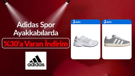 Adidas Spor Ayakkabılarda %30'a Varan İndirim!