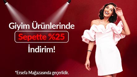 Giyim Ürünlerinde Sepette %25 İndirim!
