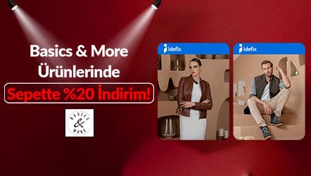 Basics & More Ürünlerinde Sepette %20 İndirim!