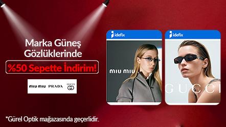 Marka Güneş Gözlüklerinde %50 Sepette İndirim!