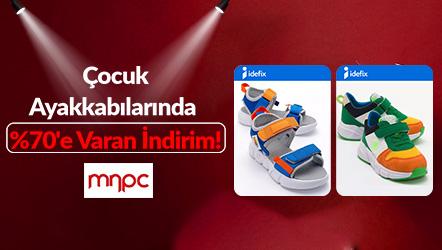 Çocuk Ayakkabılarında %70'e Varan İndirim!