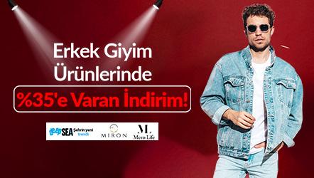 Erkek Giyim Ürünlerinde %35'e Varan İndirim!