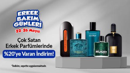 Çok Satan Erkek Parfümlerde Sepette %20 'ye Varan İndirim!